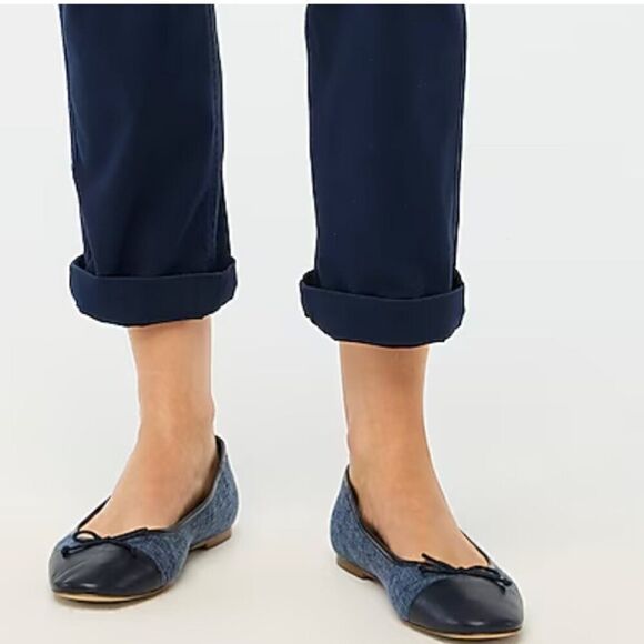 J. Crew Factory High-rise girlfriend chino pant Navy blue EUC size 0 - Picture 5 of 13